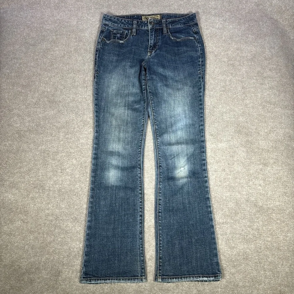Vintage Old Navy Jeans Womens 4 Blue Denim Curvy Bootcut Just Below Waist Y2K